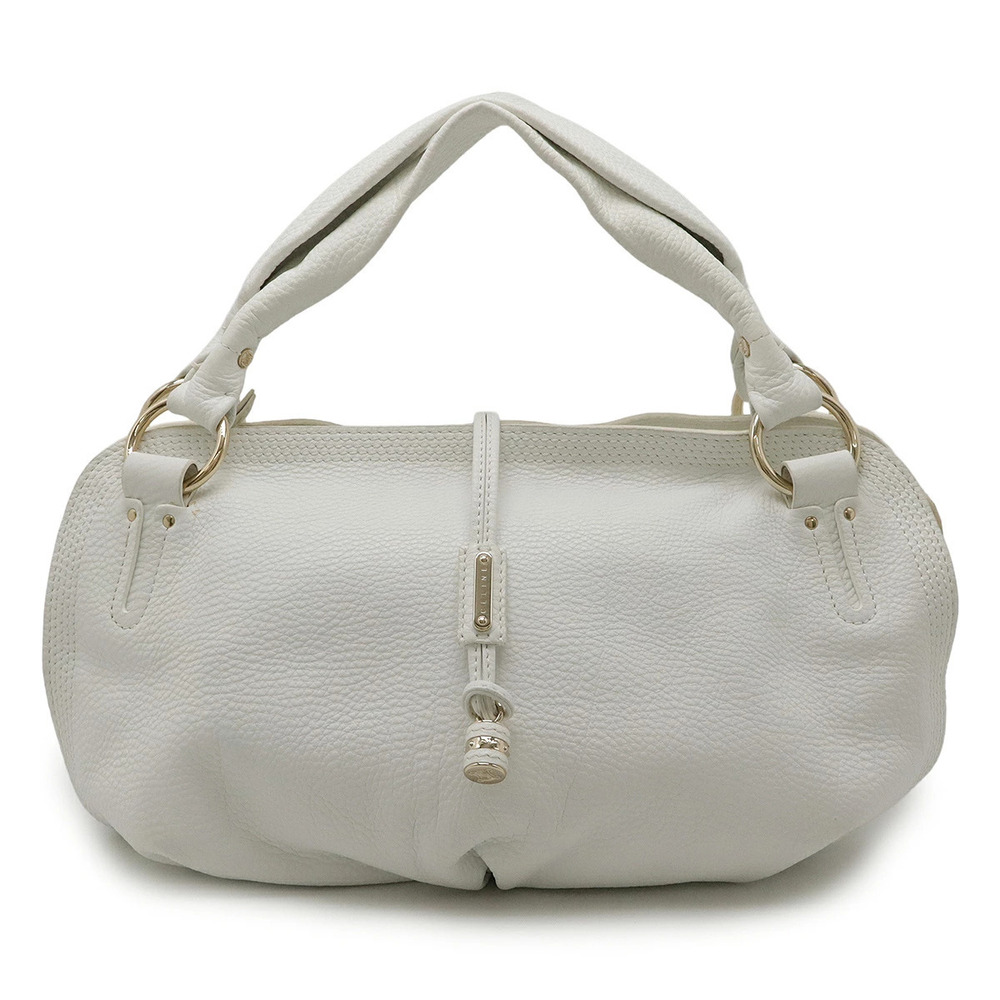Celine Bittersweet Shoulder Bag Hobo Handbag Leather White